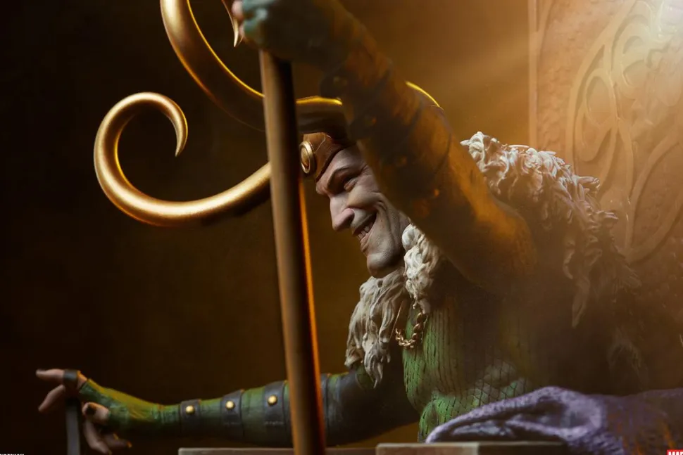 Thor - Loki on Throne Premium Format Statue