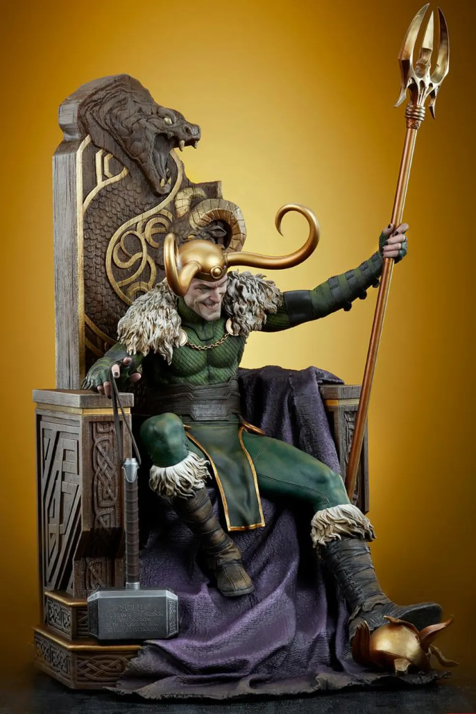 Thor - Loki on Throne Premium Format Statue