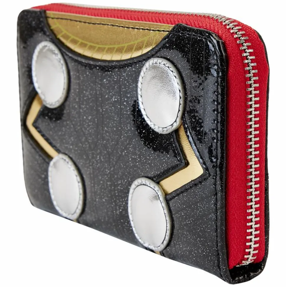 Thor - Metallic Cosplay 4" Faux Leather Zip-Around Wallet