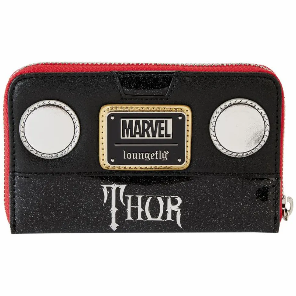 Thor - Metallic Cosplay 4" Faux Leather Zip-Around Wallet