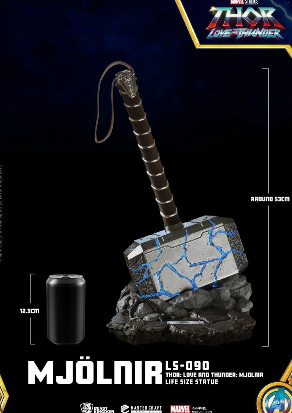Thor: Love and Thunder - Mjolnir 1:1 Scale Life-Size Statue