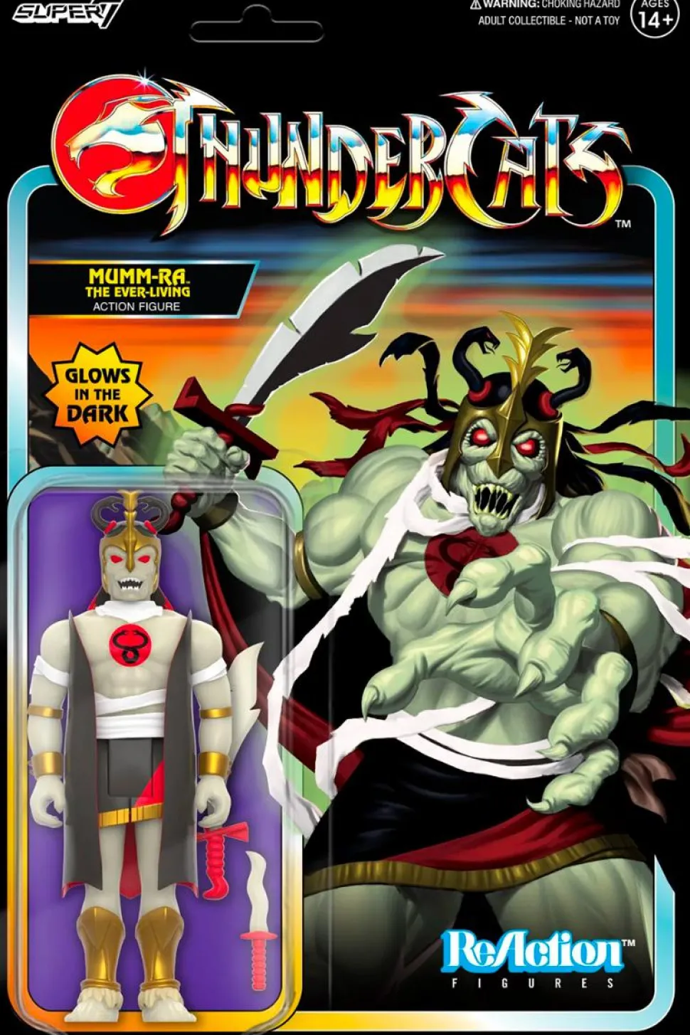 ThunderCats - Mumm-Ra The Ever Living Glow-in-the-Dark ReAction 3.75" Action Figure