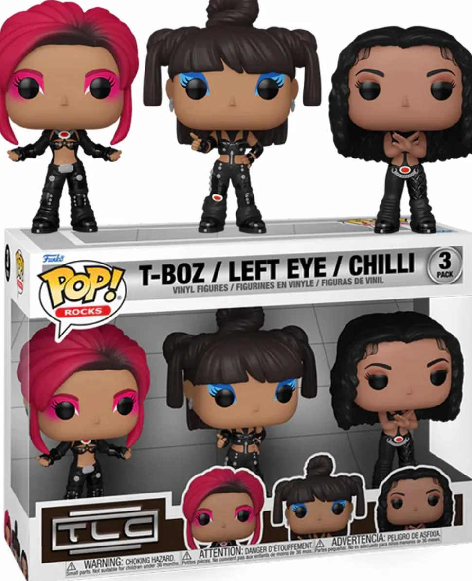 TLC: No Scrubs - T-Boz, Left Eye & Chilli Pop! Vinyl Figure 3-Pack