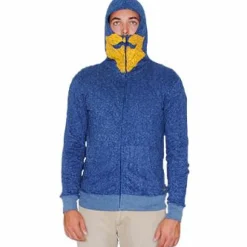 Toddland - Magnus Bearded Hoodie Blue Fleece