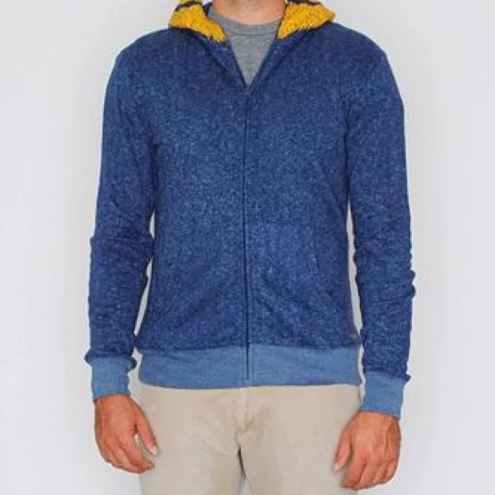 Toddland - Magnus Bearded Hoodie Blue Fleece