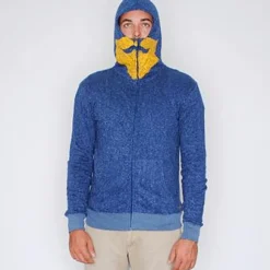 Toddland - Magnus Bearded Hoodie Blue Fleece
