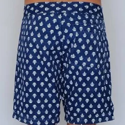 Toddland - Pipe and Anchor Swim Trunks Navy