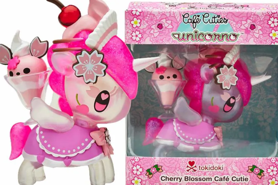 Tokidoki - Cafe Cuties Unicorno Cherry Blossom Limited Edition Vinyl Figure
