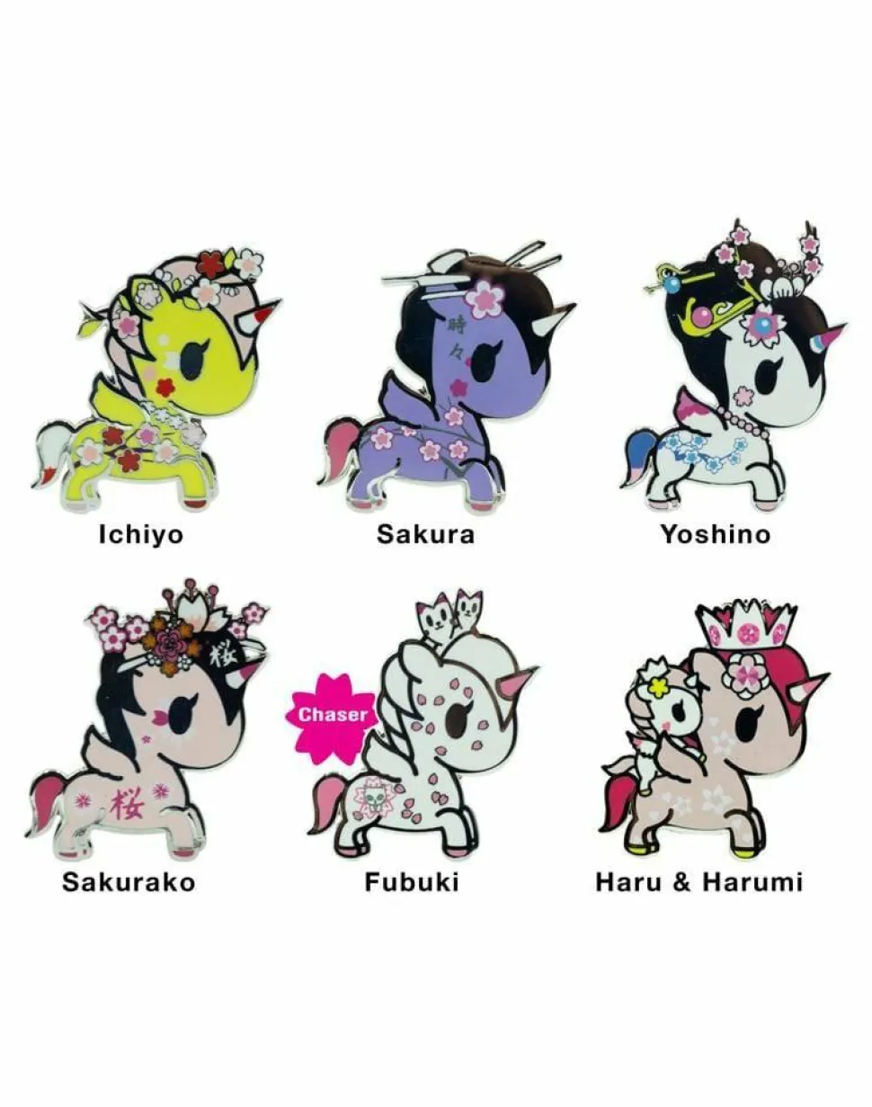 Tokidoki - Cherry Blossom Unicorno Blind Box Enamel Pin (Display of 16)