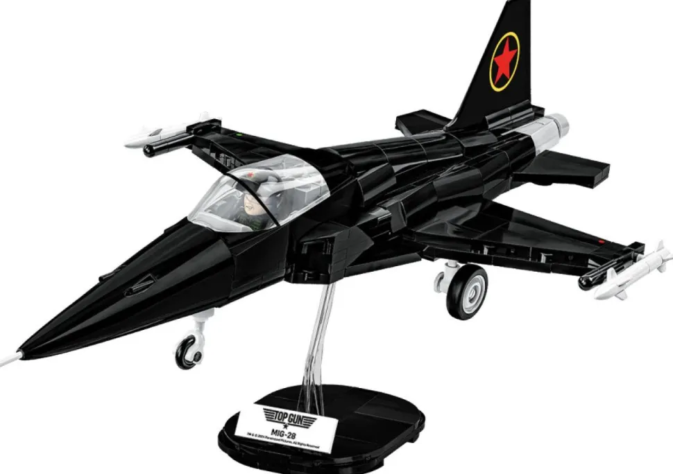 Top Gun - MiG-28 Fighter Jet 1/48th Scale Building Block Construction Set (332 Pieces)