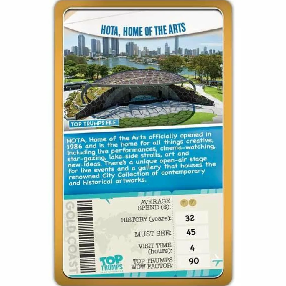 Top Trumps - Gold Coast Card Game