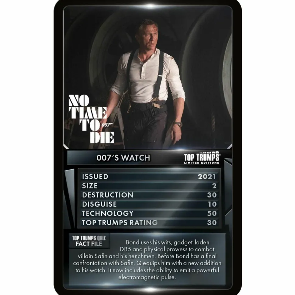 Top Trumps - James Bond Gadgets and Vehicles Limited Edition Card Game