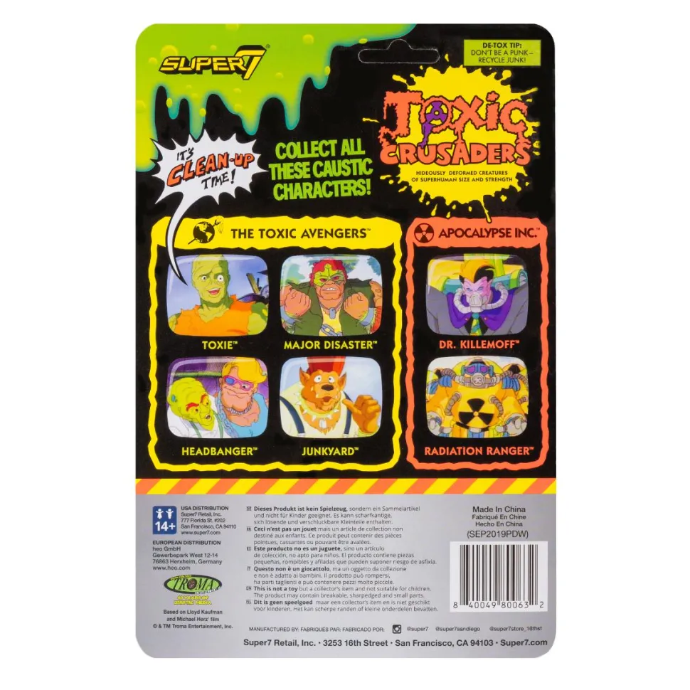 Toxic Crusaders - Radiation Ranger ReAction 3.75” Action Figure