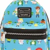 Toy Story 4 - Chibi Print 10” Faux-Leather Mini Backpack