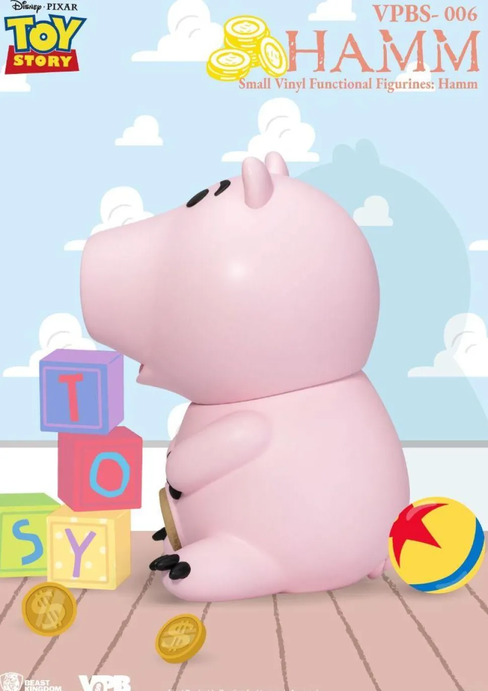 Toy Story - Hamm 9" Small Vinyl Piggy Bank