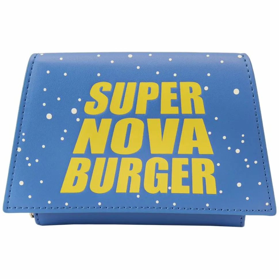 Toy Story - Pizza Planet Super Nova Burger Glow in the Dark 4” Faux Leather Zip-Around Wallet
