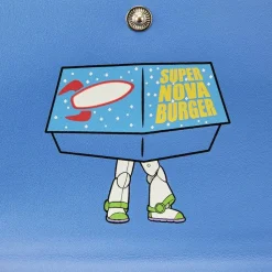 Toy Story - Pizza Planet Super Nova Burger Glow in the Dark 4” Faux Leather Zip-Around Wallet