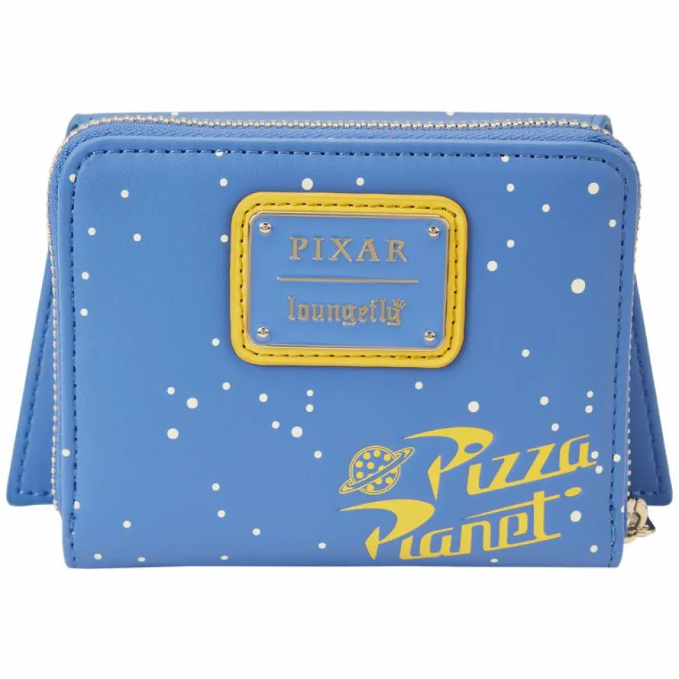 Toy Story - Pizza Planet Super Nova Burger Glow in the Dark 4” Faux Leather Zip-Around Wallet