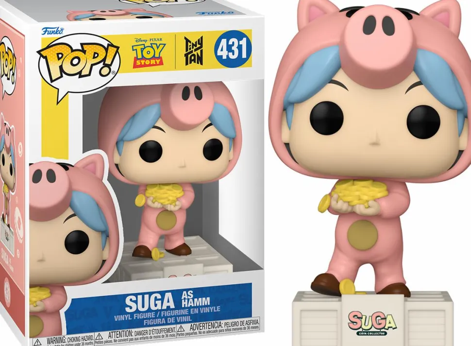 Toy Story x TinyTAN: BTS - Suga as Hamm Pop! Vinyl Figure