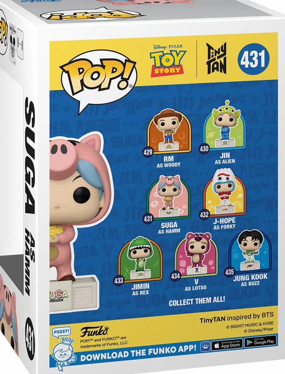 Toy Story x TinyTAN: BTS - Suga as Hamm Pop! Vinyl Figure
