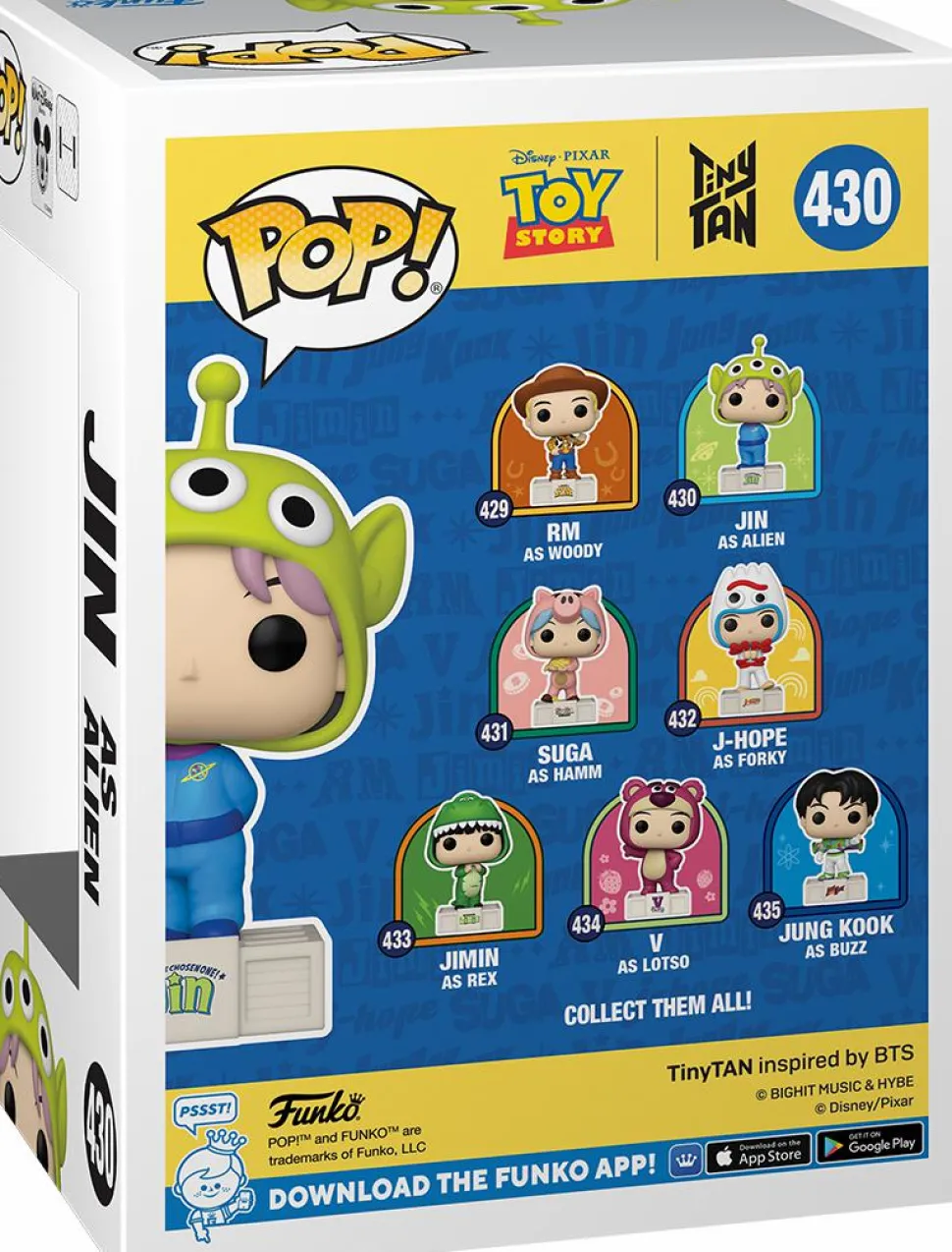 Toy Story x TinyTAN: BTS - Jin as Alien Pop! Vinyl Figure