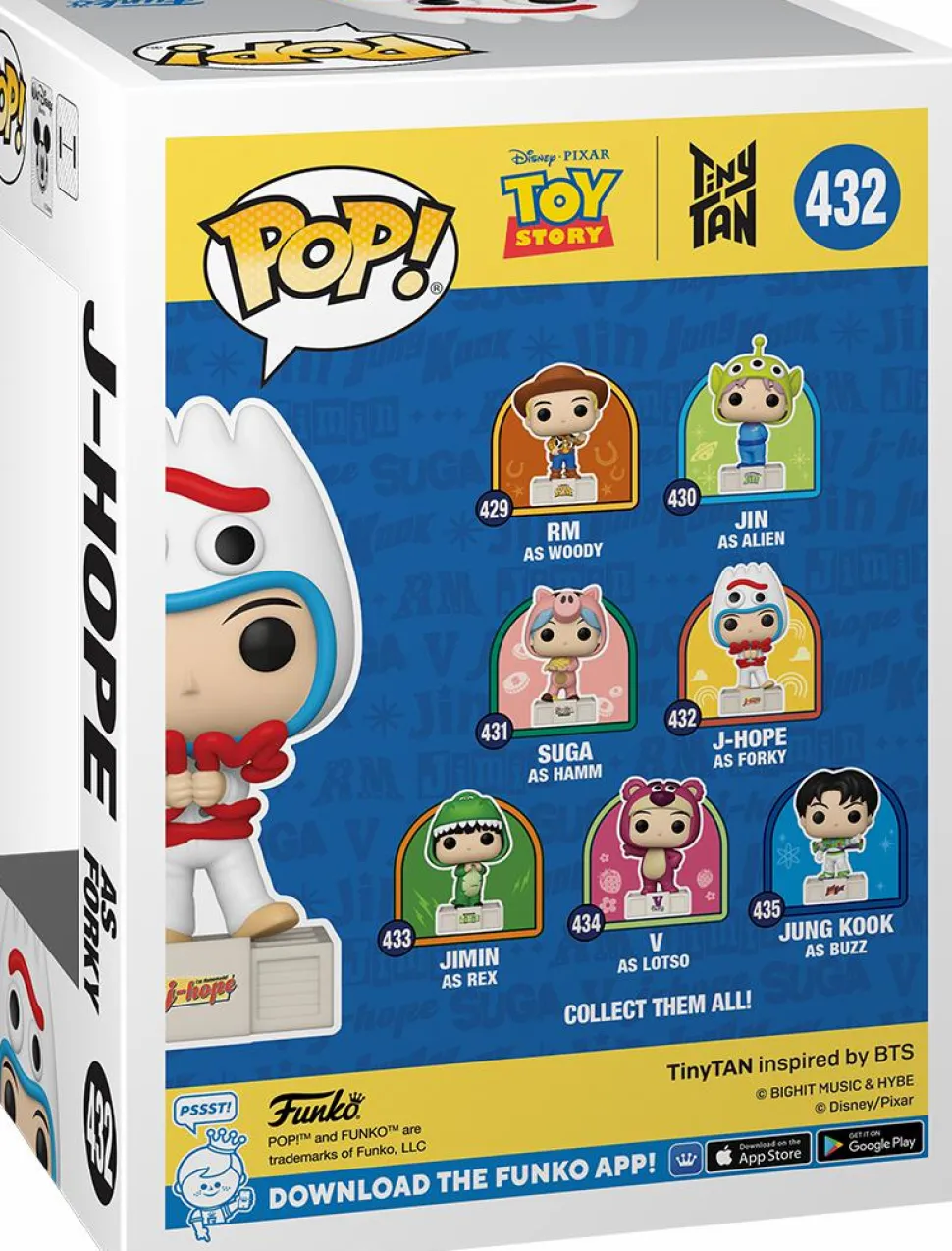 Toy Story x TinyTAN: BTS - J-Hope as Forky Pop! Vinyl Figure