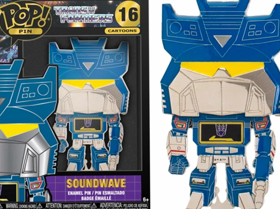 Transformers (1984) - Optimus Prime, Megatron, Soundwave & Bumblebee 4” Pop! Enamel Pin Bundle (Set of 4)mers (1984) - Optimus Prime 4” Pop! Enamel Pin