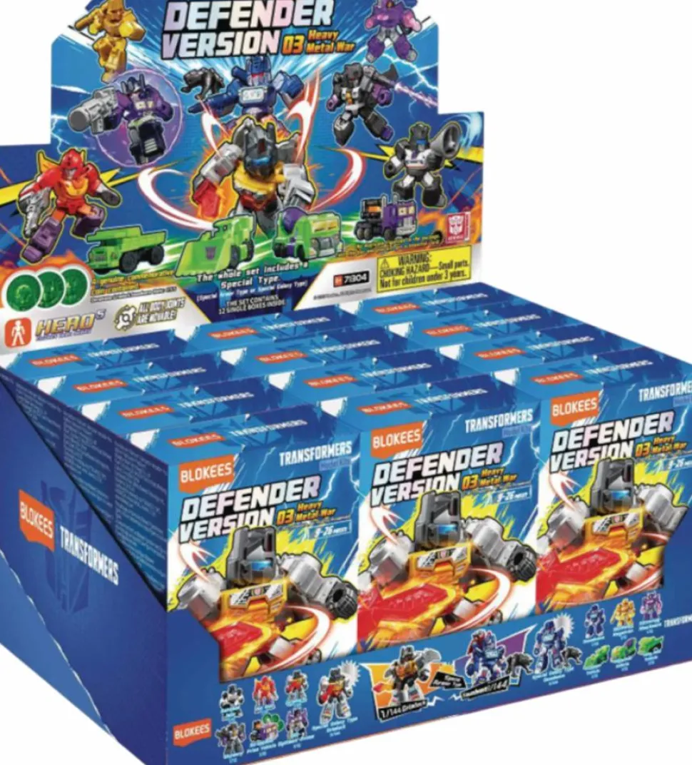 Transformers - Defender Version 03 Heavy Metal War Blind Box Articulated Model Kit (Display of 12)