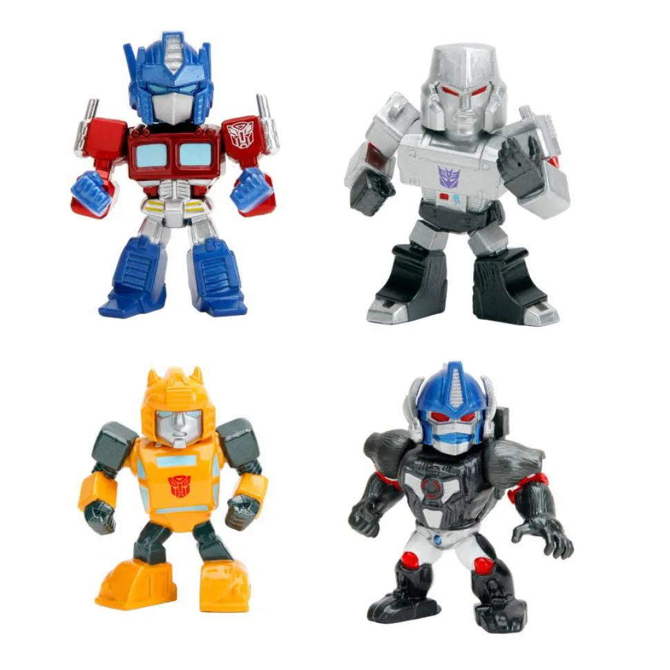 Transformers - Optimus Prime, Bumblebee, Optimus Primal & Megatron Metalfigs 2.5" Die-Cast Figure 4-Pack