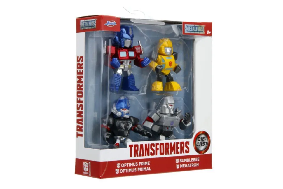 Transformers - Optimus Prime, Bumblebee, Optimus Primal & Megatron Metalfigs 2.5" Die-Cast Figure 4-Pack