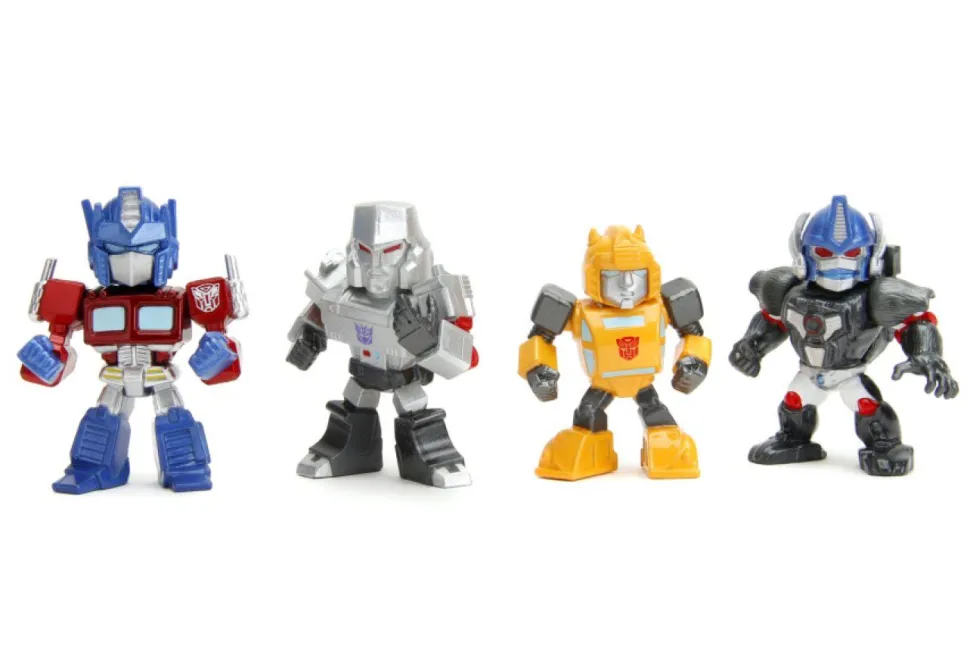 Transformers - Optimus Prime, Bumblebee, Optimus Primal & Megatron Metalfigs 2.5" Die-Cast Figure 4-Pack
