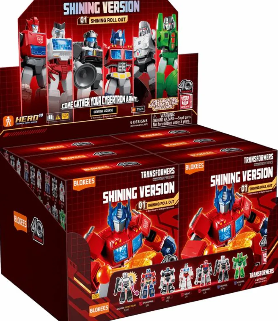 Transformers - Shining Version 01 Shining Roll Out Blind Box Articulated Model Kit (Display of 6)