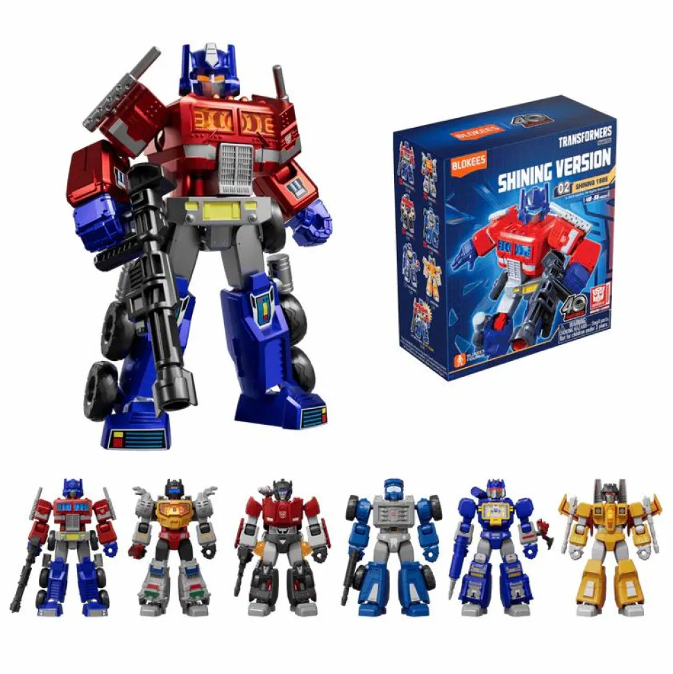 Transformers - Shining Version 02 Shining 1985 Blind Box Articulated Model Kit (Display of 6)
