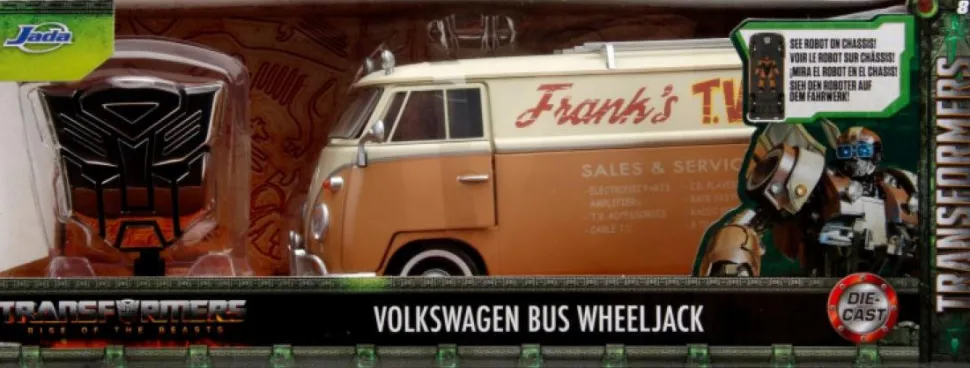 Transformers: Rise of the Beasts - 1967 Volkswagen Bus Wheeljack Hollywood Rides 1/24th Scale Die-Cast Vehicle Replica