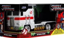 Transformers x Ghostbusters - Optimus Prime x Ecto-1 Mash-Up Hollywood Rides 1/32 Scale Die-Cast Vehicle Replica