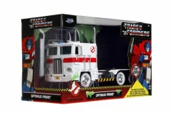 Transformers x Ghostbusters - Optimus Prime x Ecto-1 Mash-Up Hollywood Rides 1/24th Scale Die-Cast Vehicle Replica