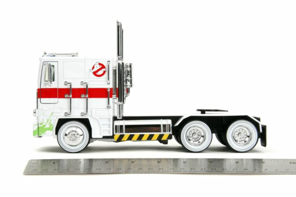 Transformers x Ghostbusters - Optimus Prime x Ecto-1 Mash-Up Hollywood Rides 1/24th Scale Die-Cast Vehicle Replica