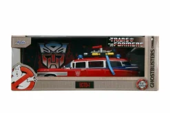 Transformers x Ghostbusters - Ecto-1 x Optimus Prime Mash-Up Hollywood Rides 1/24th Scale Die-Cast Vehicle Replica