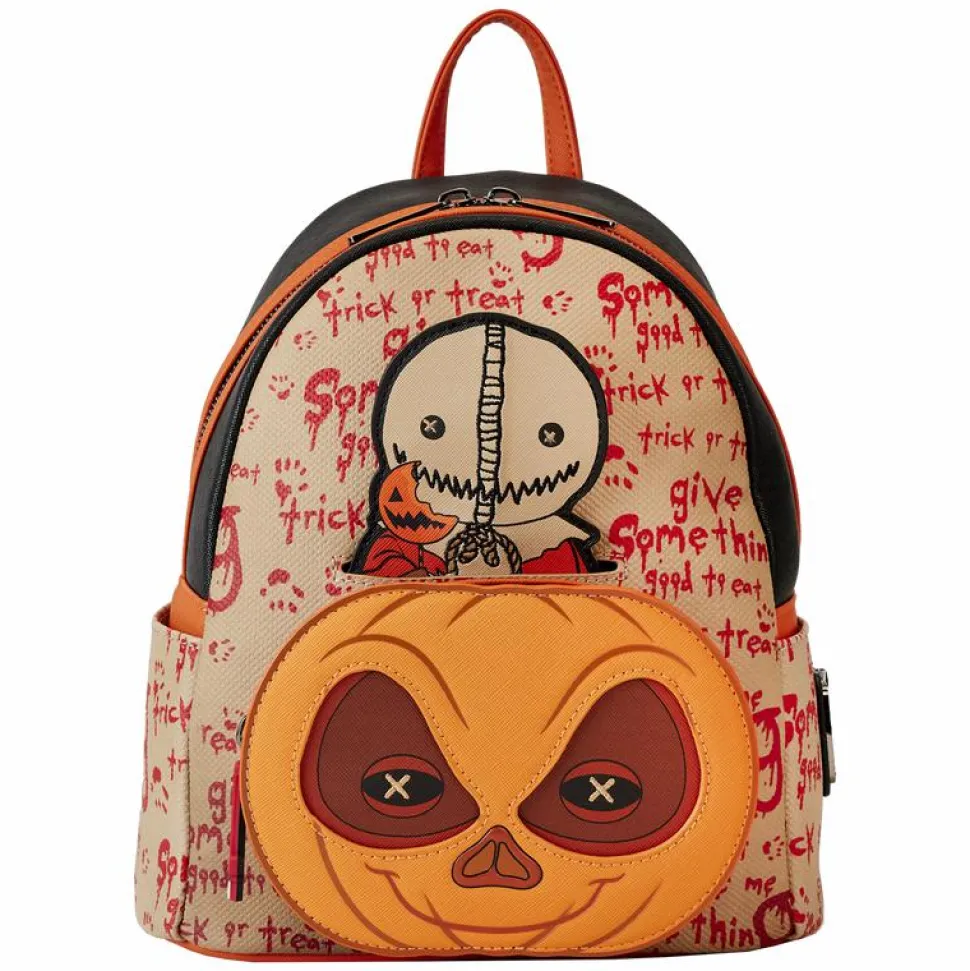 Trick 'r Treat - Sam Pumpkin 10" Faux Leather Mini Backpack