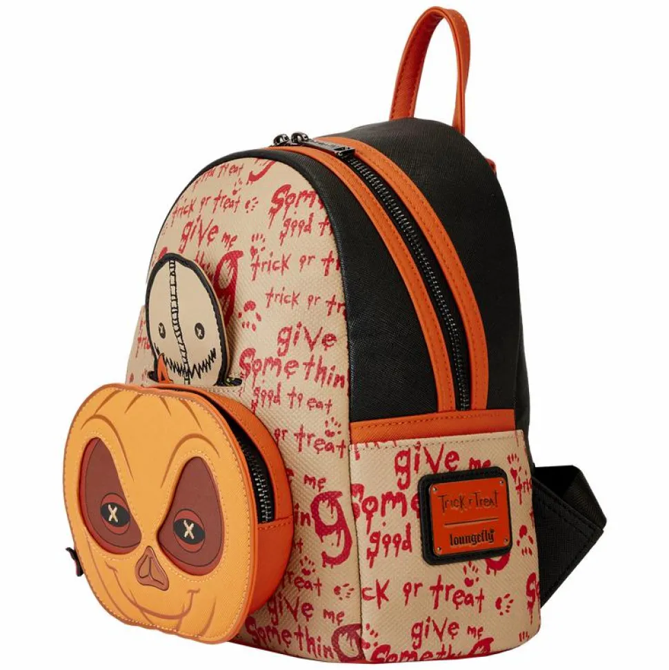 Trick 'r Treat - Sam Pumpkin 10" Faux Leather Mini Backpack