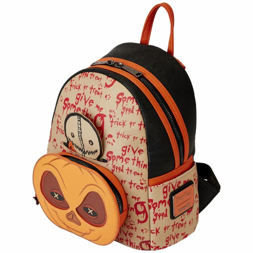 Trick 'r Treat - Sam Pumpkin 10" Faux Leather Mini Backpack