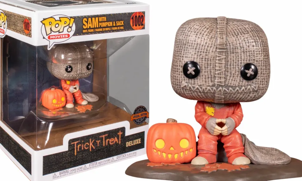 Trick ‘R Treat - Sam with Pumpkin & Sack Deluxe Pop! Vinyl Figure