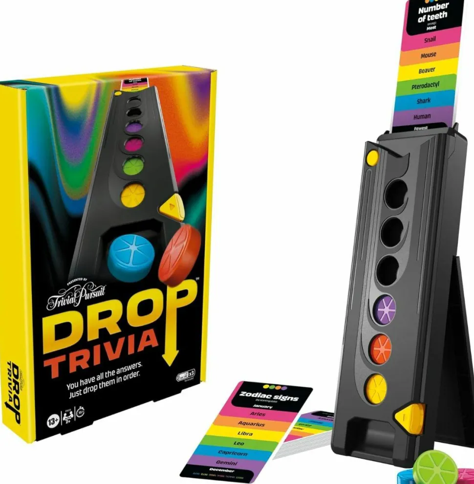 Trivial Pursuit - Drop Trivia Card Game