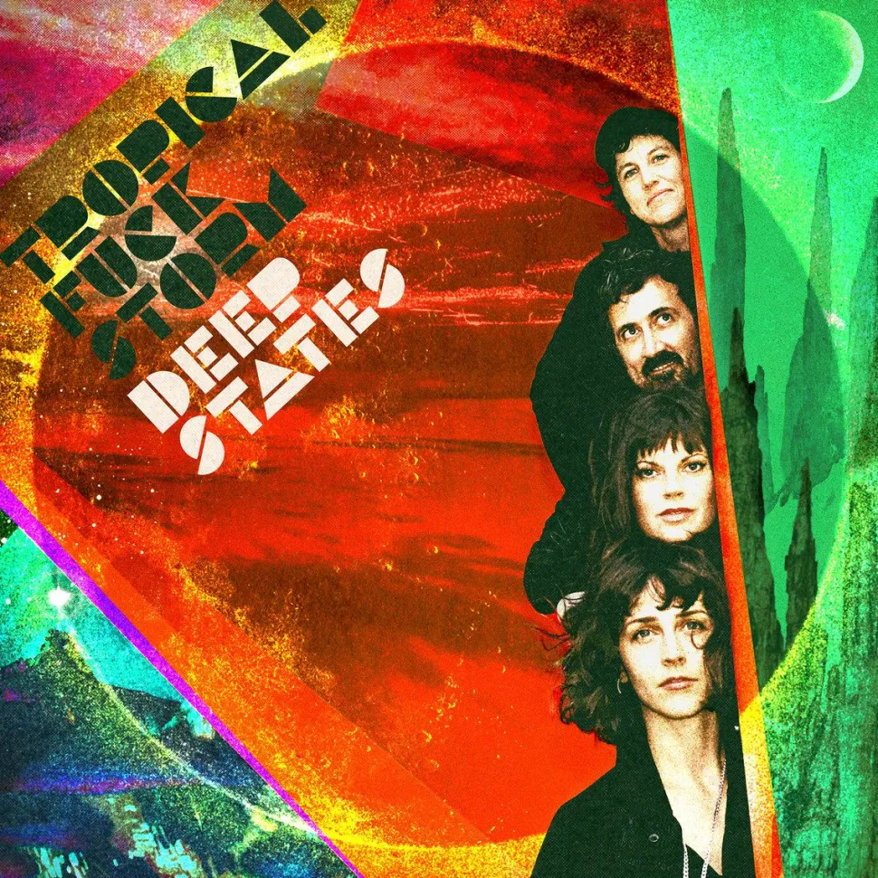 Tropical Fuck Storm - Deep States LP Vinyl Record (Teal Coloured Vinyl)