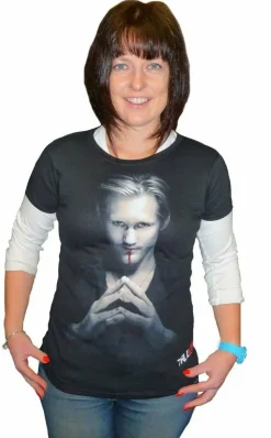 True Blood - Eric Northman Portrait Black Female T-Shirt