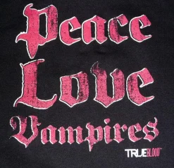 True Blood - Peace, Love, Vampires Unisex Hoodie