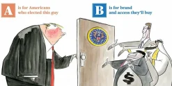Trump’s ABC by Ann Telnaes Hardcover Book