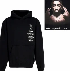Tupac - Tupac x Primitive Stay Up Black Sweatshirt Hoodie