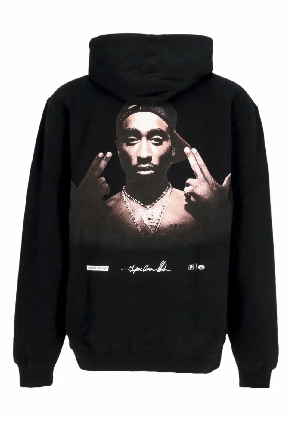 Tupac - Tupac x Primitive Stay Up Black Sweatshirt Hoodie