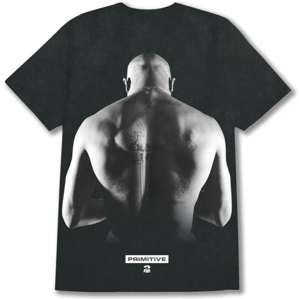 Tupac - Tupac x Primitive Forever Washed Black T-Shirt